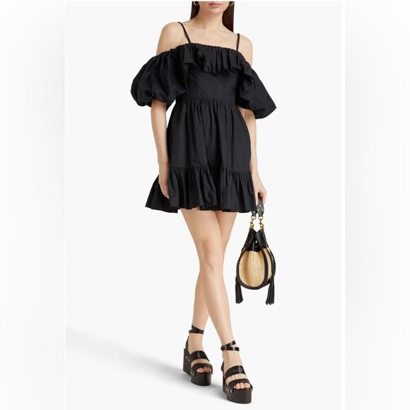 Ulla Johnson Lila Off Shoulder Minidress size 4 - Picture 1 of 13